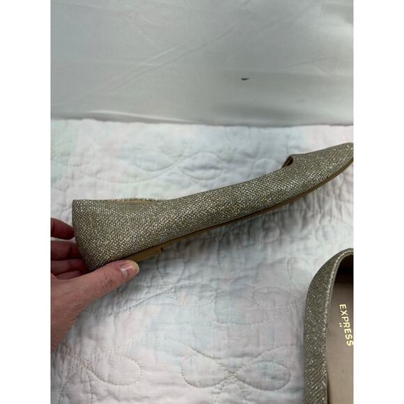 Express women’s metallic sparkly size 9 flats - Picture 4 of 8